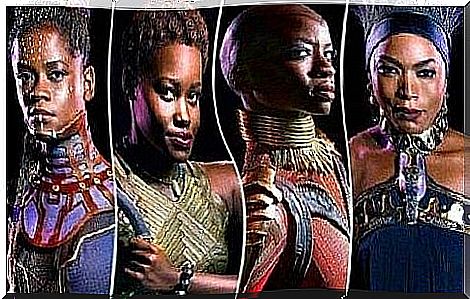 The women of the Black Panther.