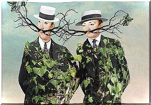 The country you come from: men with mustaches of branches