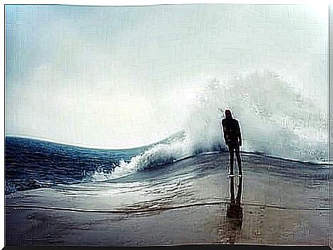 Man watching the waves.